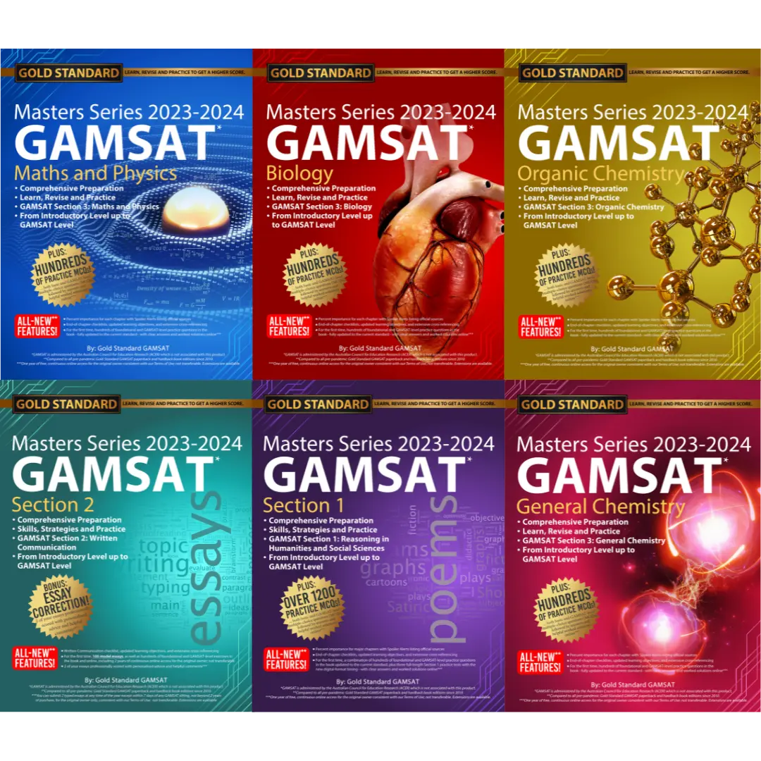 Gold Standard's GAMSAT Preparation Books