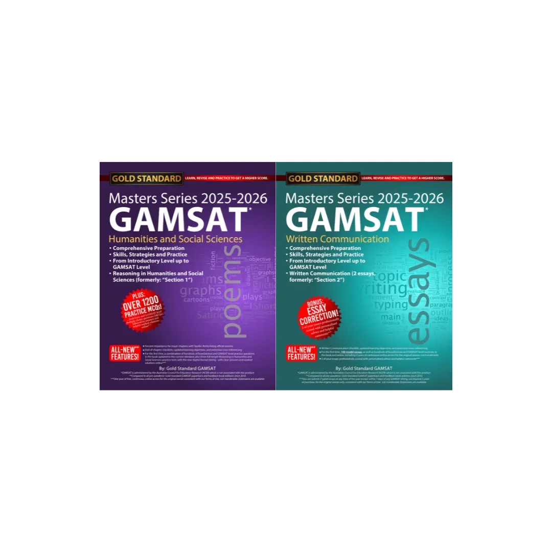 Masters Series Textbooks - 2 Non-science GAMSAT Books