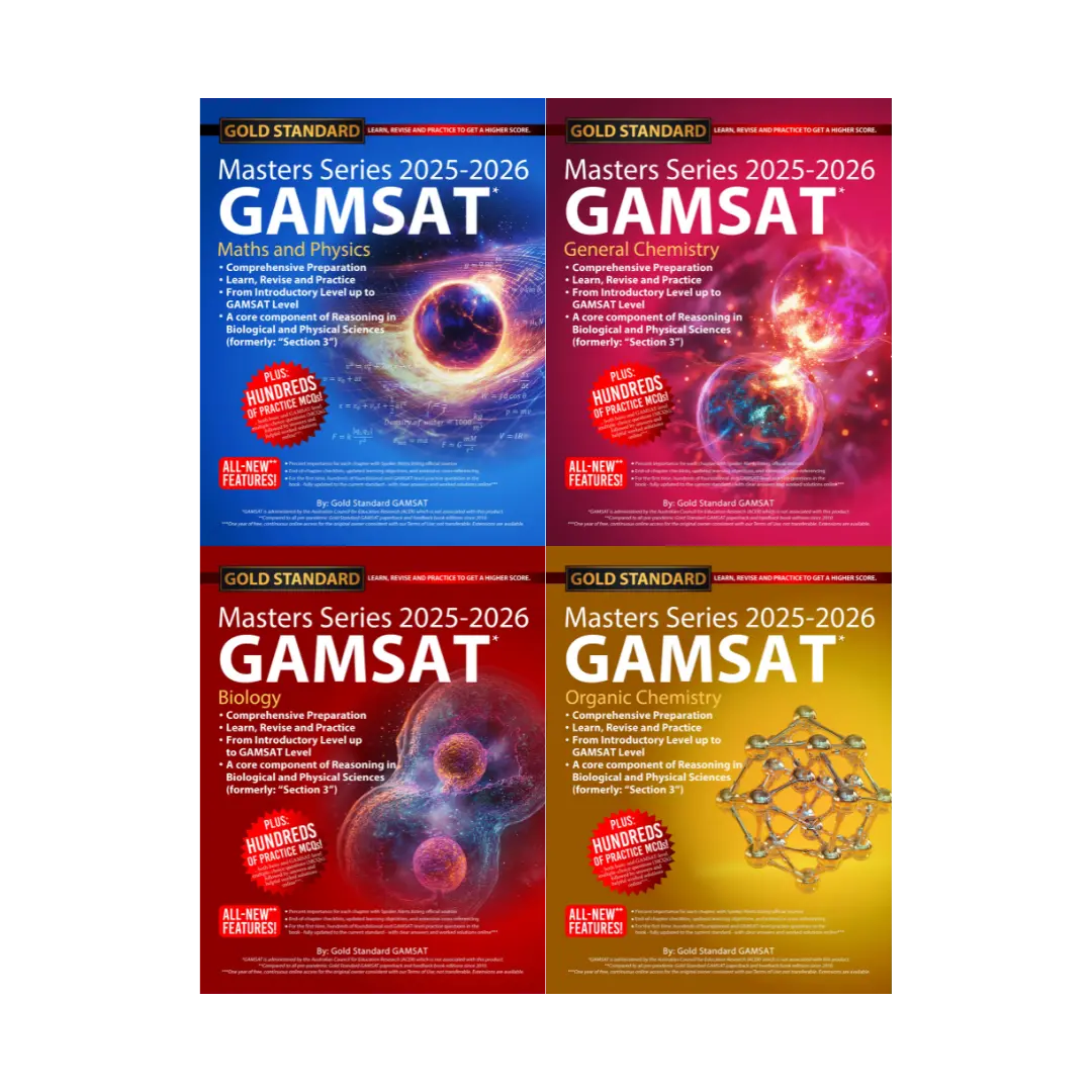 Masters Series Textbooks - 4 Science GAMSAT Books