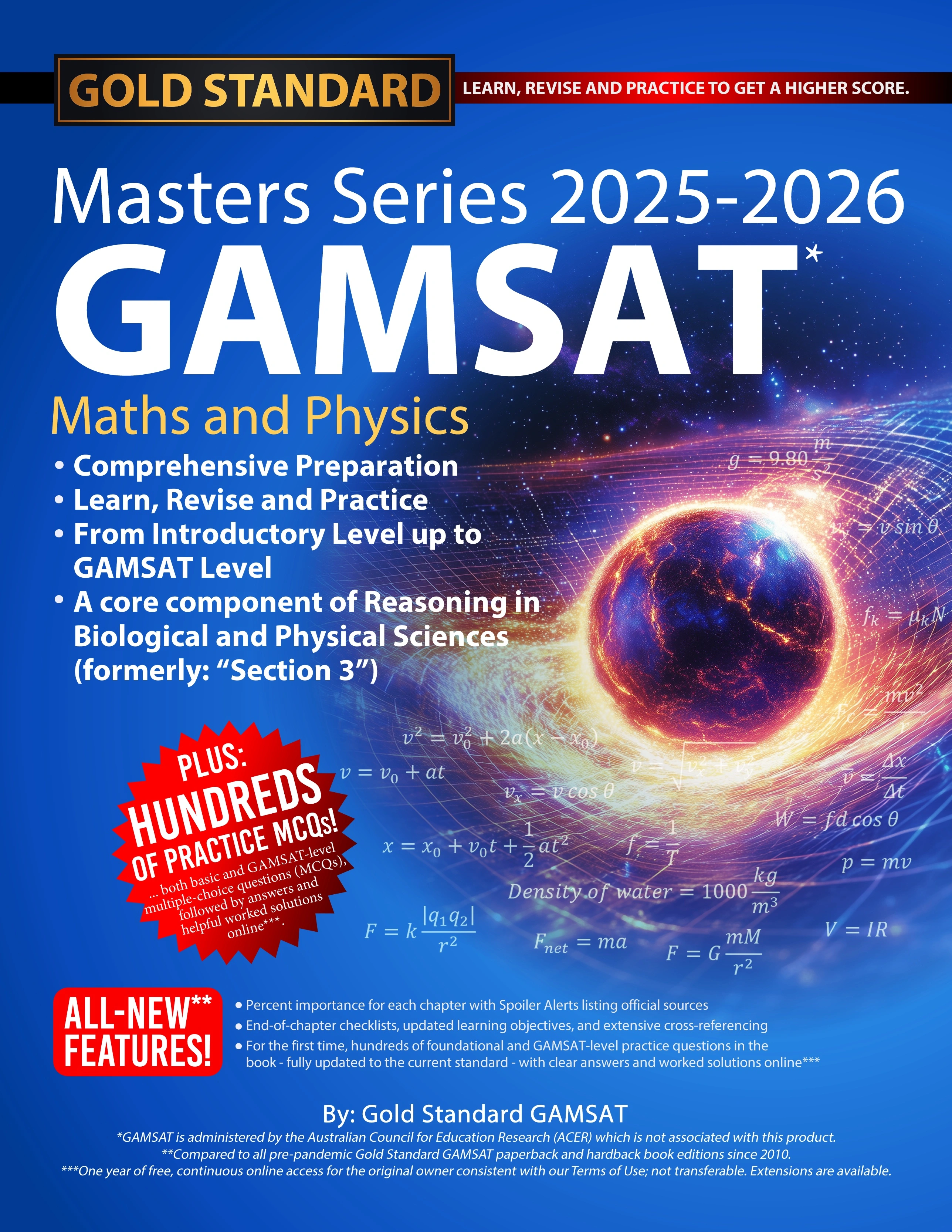 GAMSAT Masters Series Maths and Physics