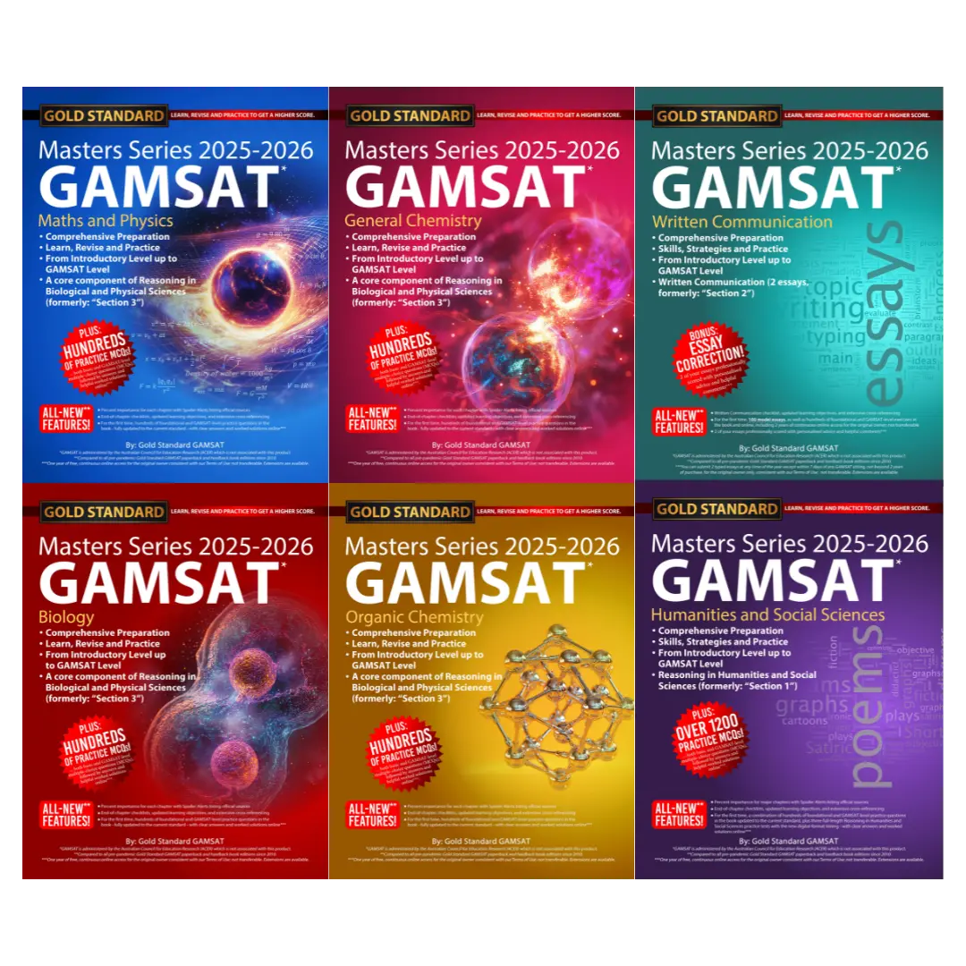 GAMSAT Masters Series Textbooks - All 6 GAMSAT Preparation Books